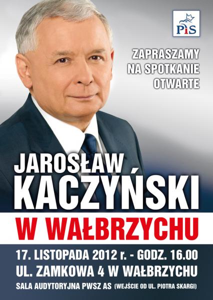 Jarosaw Kaczyski odwiedzi region wabrzyski